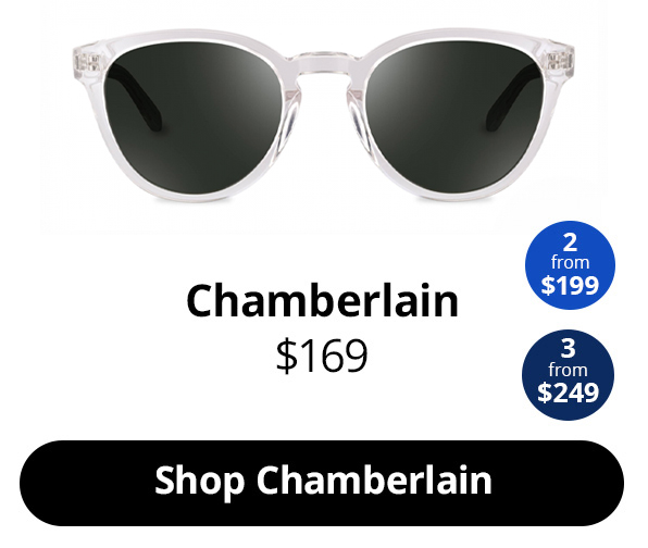Chamberlain Sunglasses in the colour Clear Crystal from $169