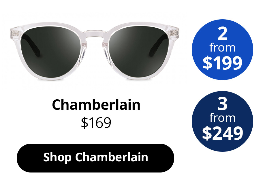 Chamberlain Sunglasses in the colour Clear Crystal from $169