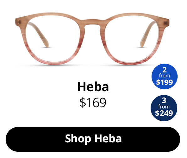 Heba optical glasses in the colour Pink Rain from $169