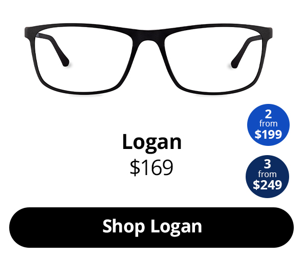 Logan optical glasses in Satin Black