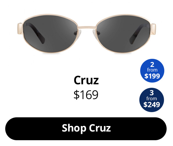 Men’s round metal sunglasses - Cruz