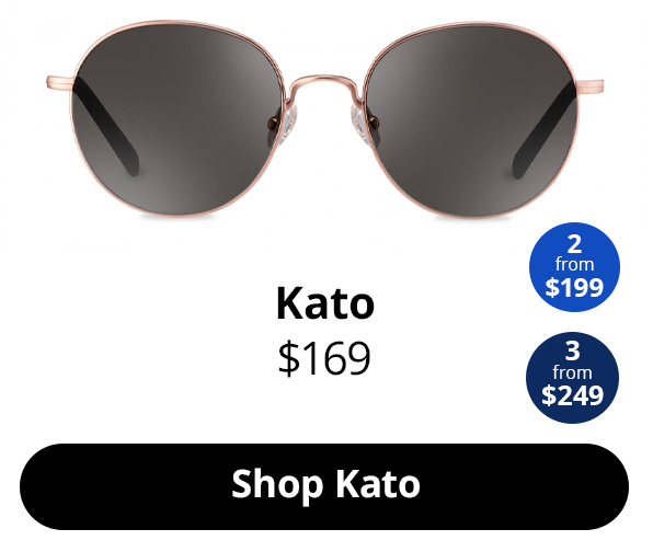 Men’s round metal sunglasses - Kato