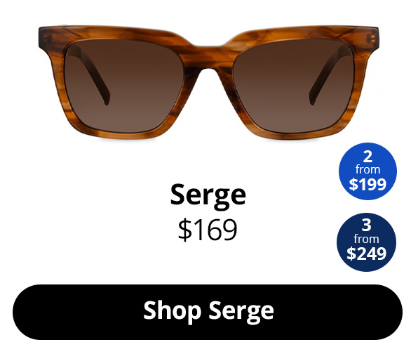 Men’s square sunglasses - Serge