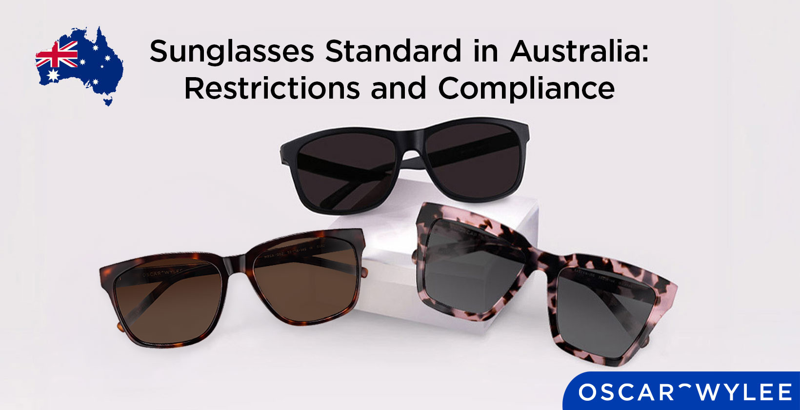 Sunglasses with UV protection meeting Australian safety standards