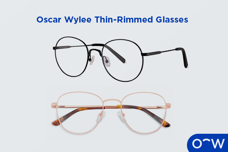 Thin-rimmed round glasses