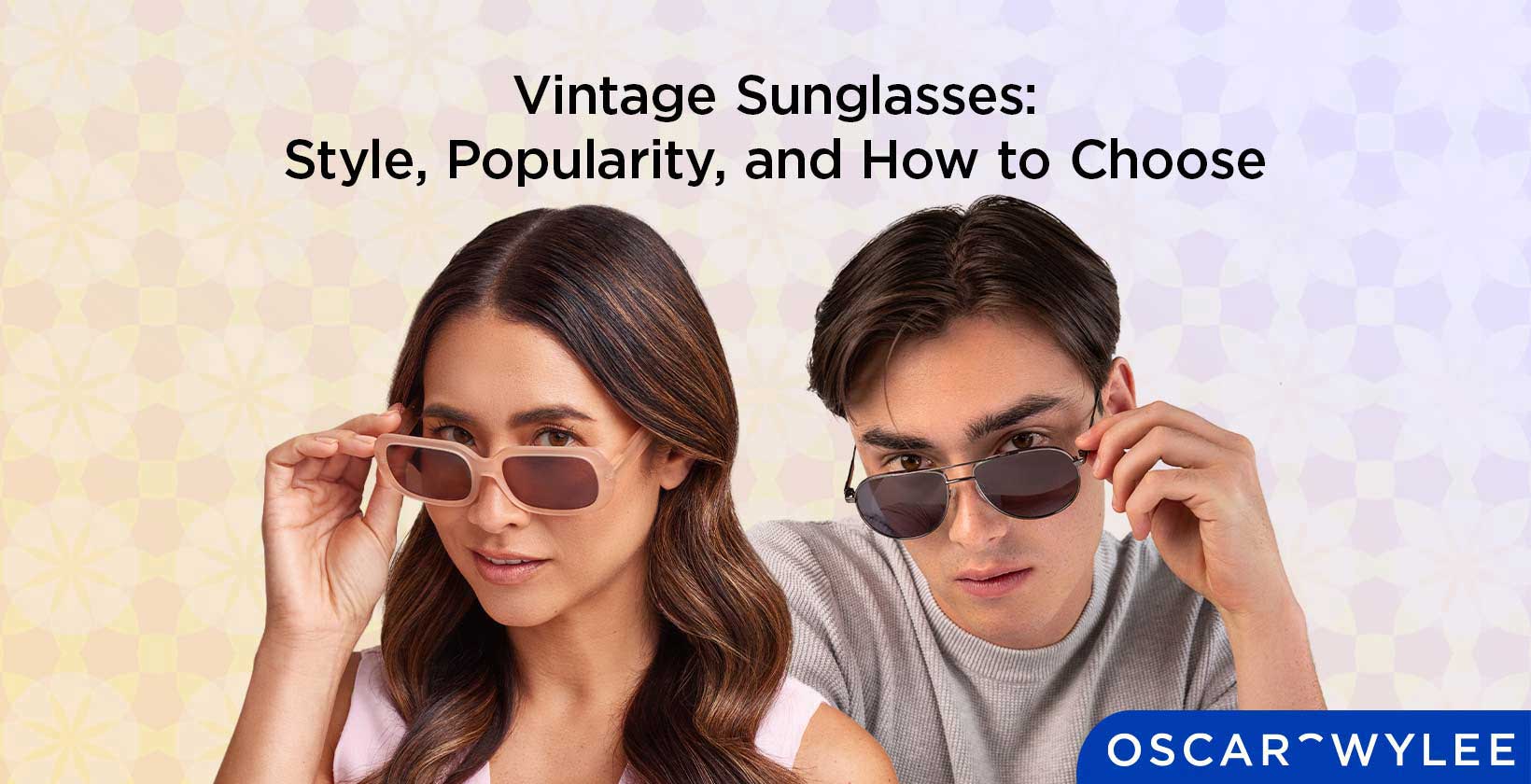 Retro vintage sunglasses with a timeless design