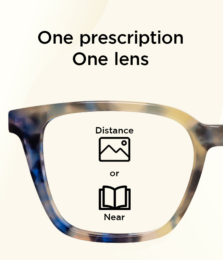 One prescription, one lens.