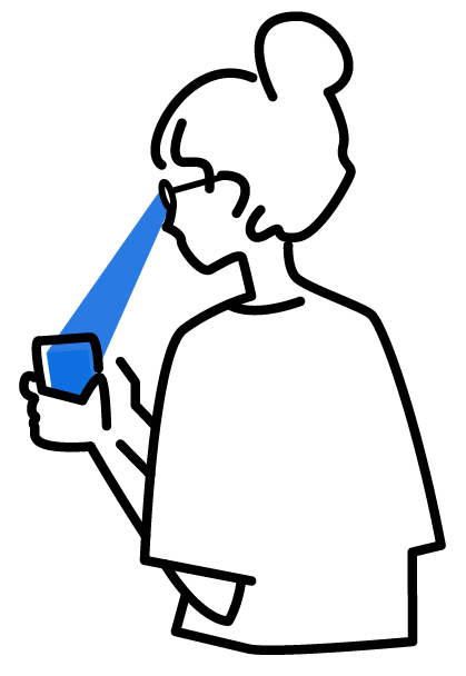 Blue light illustration Australia