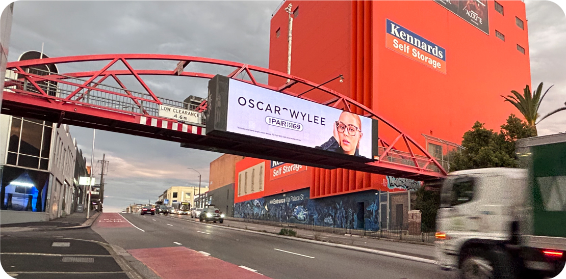 Oscar Wylee billboard advertisement