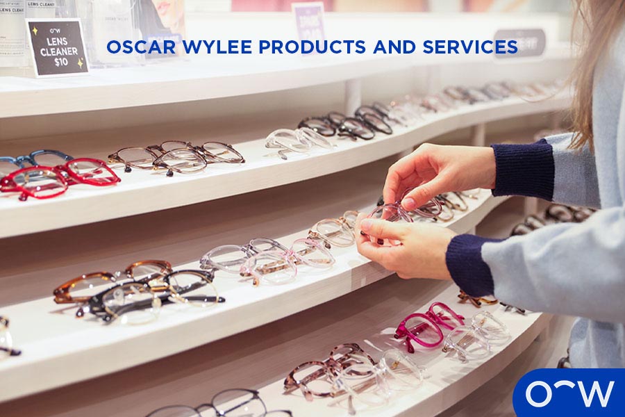 Display of colourful Oscar Wylee glasses