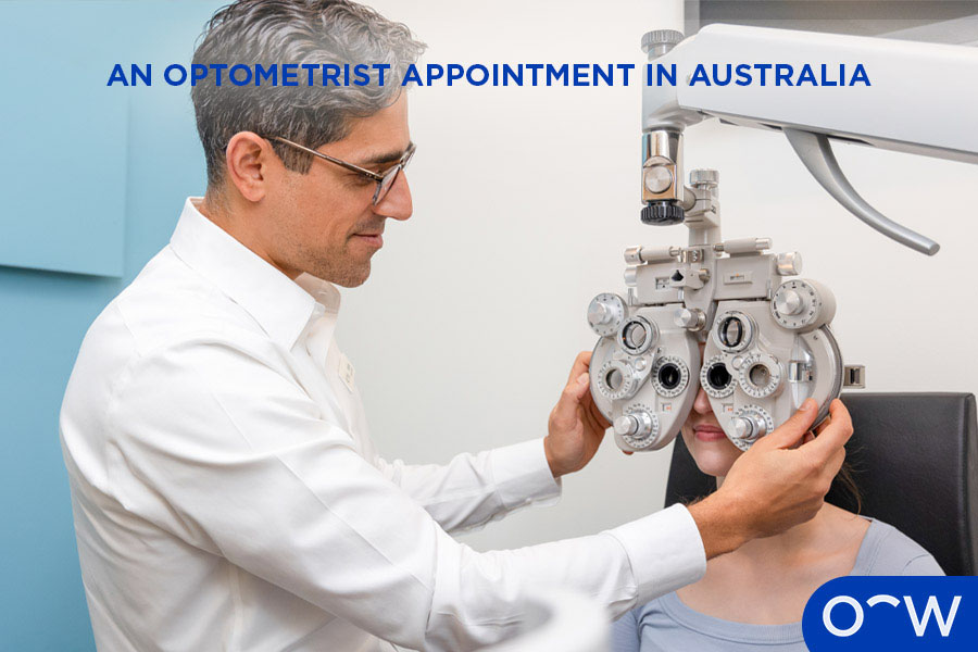 An optometrist appointment in Australia