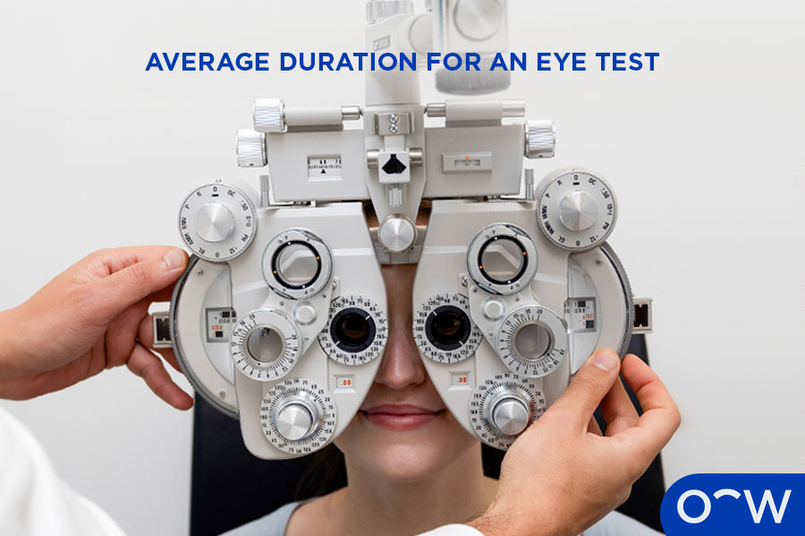 Average duration for an eye test
