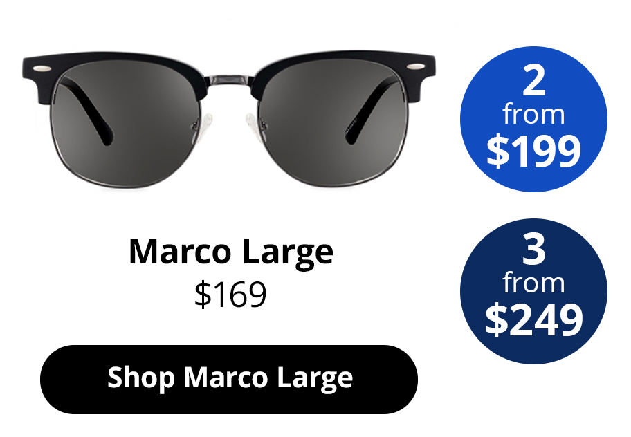 Marco Large sunglasses in the colour Obsidian Black Matte