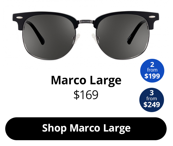 Marco Large sunglasses in the colour Obsidian Black Matte