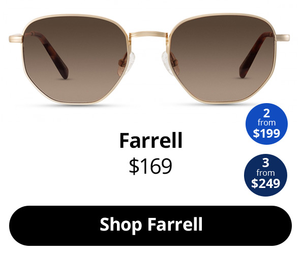 A photo of Farrell sunglasses in Gold