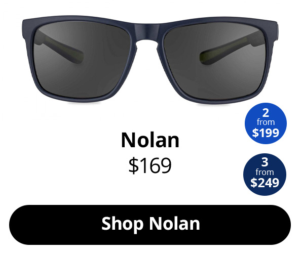 A photo of Nolan sunglasses in Navy Forest
